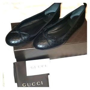 🎉Final price🖤GUCCI black flats sz. 38.5🖤🎉